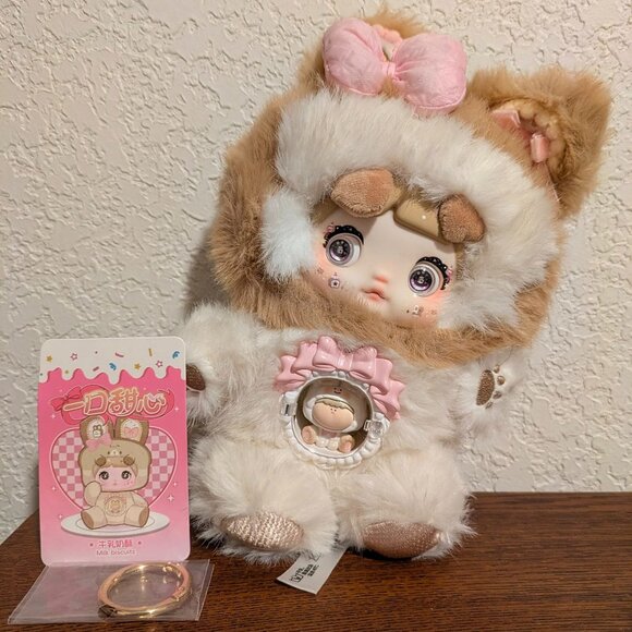 Nommi TOP TOY Milk Biscuits 9" Plush Doll w/ Mini Figure & Accessories - Picture 1 of 6